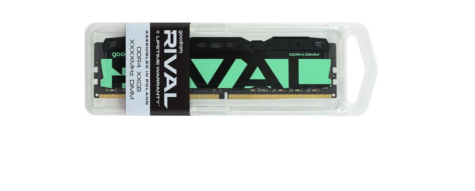 Goodram *DDR4 Rival Radiant 8GB (1* 8)/3200 CL16 Žalias atminties modulis 1 x 8 GB 3200 MT/s 288 kontaktų DIMM