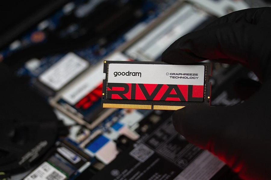 „Goodram SODIMM DDR5 2x16Gb 5600MHz CL40 SR RIVAL“ atminties modulis 32 GB 5600 MT/s 262 kontaktų SO-DIMM