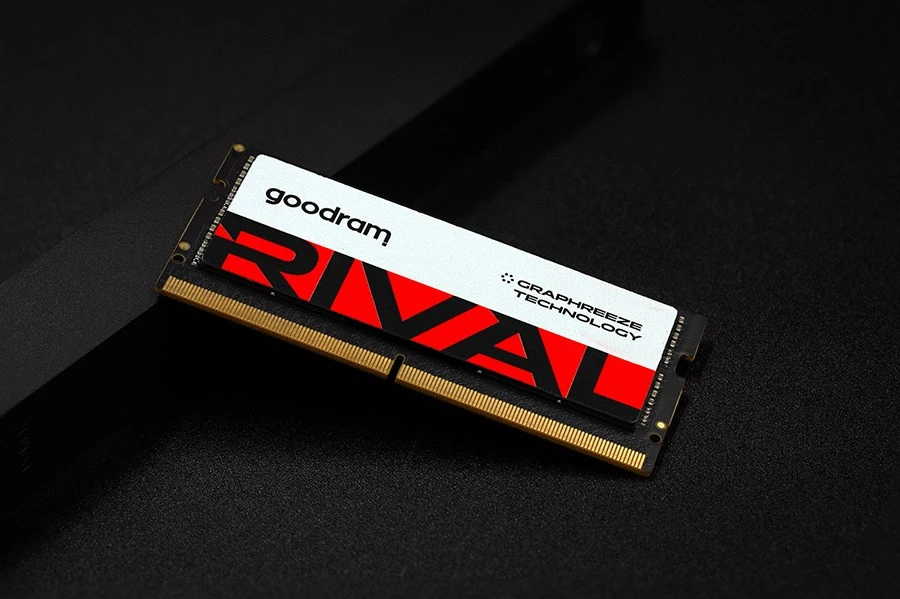 „Goodram SODIMM DDR5 32GB 5600MHz CL40 DR RIVAL“ atminties modulis 1 x 32 GB 5600 MT/s 262 kontaktų SO-DIMM