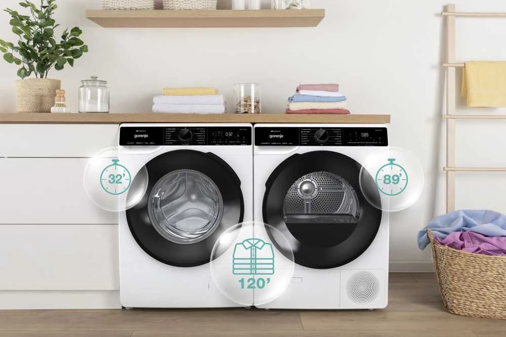 Džiovyklė Gorenje DPNA92WIFI tumble dryer Freestanding Front-load 9kg A++ Juodas, Baltas