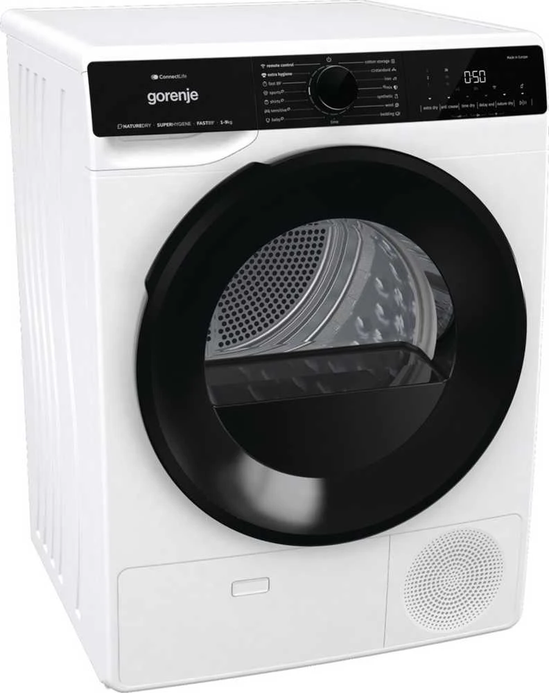 Džiovyklė Gorenje DPNA92WIFI tumble dryer Freestanding Front-load 9kg A++ Juodas, Baltas