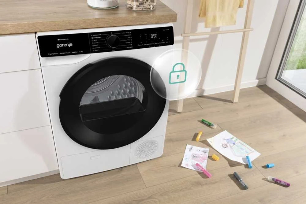 Džiovyklė Gorenje DPNA92WIFI tumble dryer Freestanding Front-load 9kg A++ Juodas, Baltas
