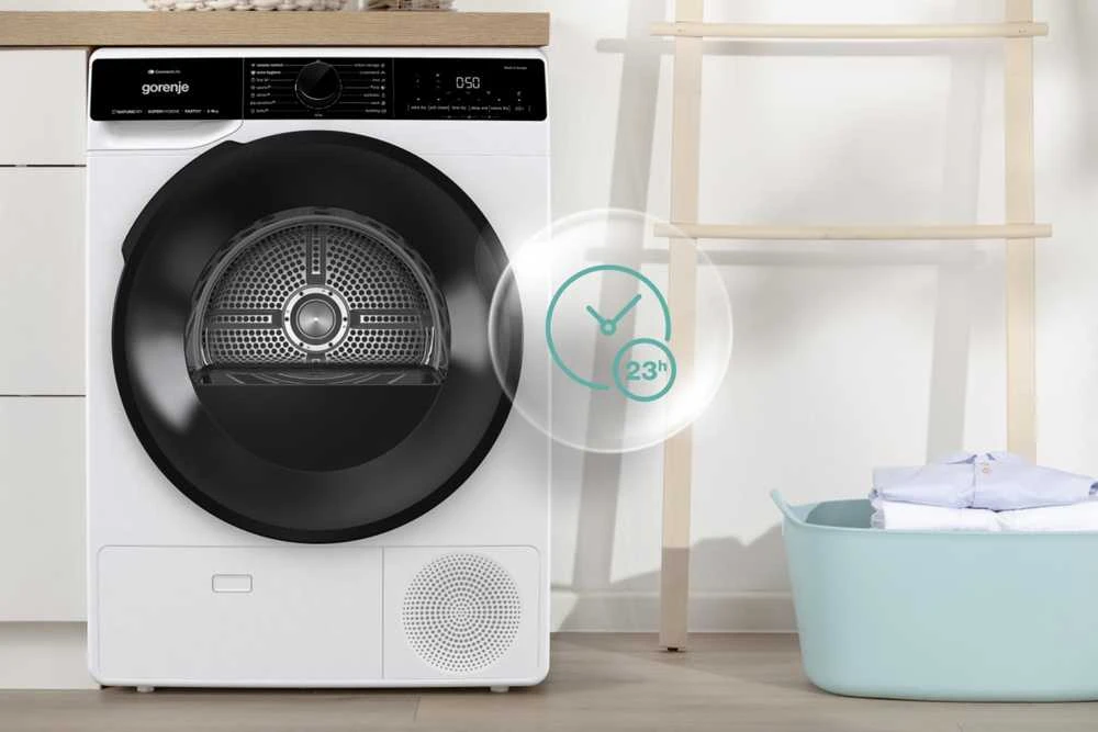 Džiovyklė Gorenje DPNA92WIFI tumble dryer Freestanding Front-load 9kg A++ Juodas, Baltas