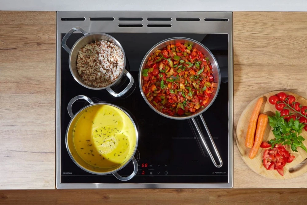 Gorenje | Cooker | GECS5B70CLI | Hob type Vitroceramic | Oven type Electric | rusvai gelsvas | Plotis 50 cm | Gylis 59.4 cm | 70 L