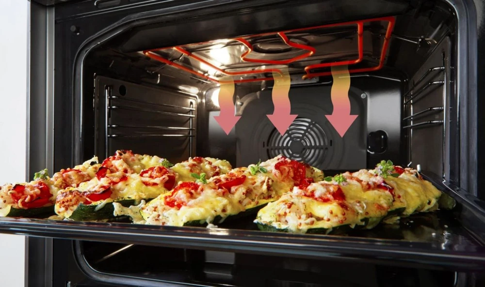 Gorenje | Cooker | GECS5B70CLI | Hob type Vitroceramic | Oven type Electric | rusvai gelsvas | Plotis 50 cm | Gylis 59.4 cm | 70 L
