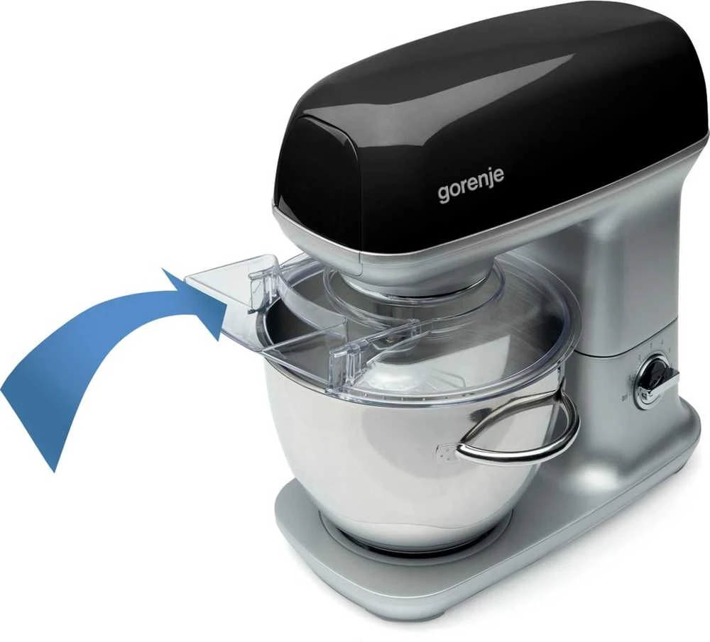 Virtuvinis kombainas Gorenje | Kitchen machine | MMC1000RLBK | 1000 W | Greičių skaičius 7 | Bowl capacity 4.5 L | Juodas