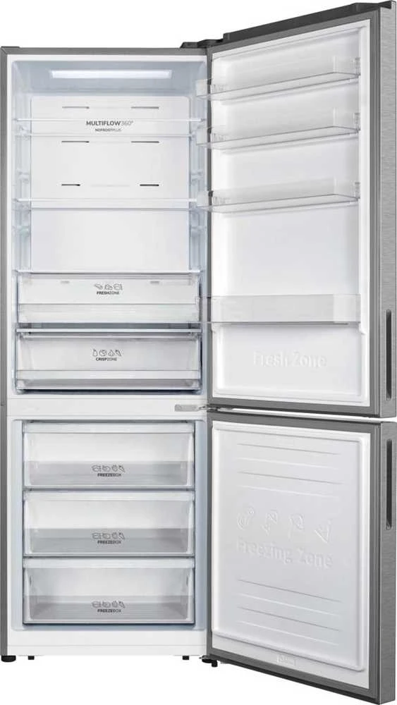 Šaldytuvas Gorenje NRK720EAXL4 fridge-šaldiklis Freestanding 495 L E Pilkas