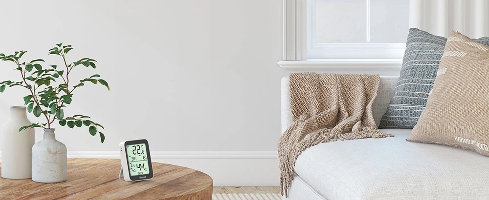 Govee H5075 Bluetooth termometras hidrometras su ekranu