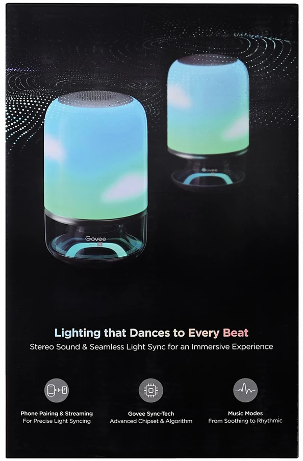 „Govee Table Lamp 2 Pro x Sound by JBL“ išmanioji stalo lempa su „Wi-Fi“ / „Bluetooth“