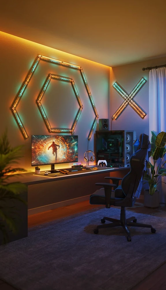 Govee H6063 žaidimų sieninis šviestuvas | Oświetlenie LED | RGBIC, 2,4 GHz Wi-Fi + Bluetooth