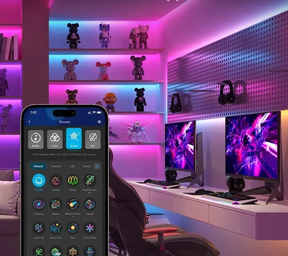 Govee H612A 5m | LED juostelė | Wi-Fi, Bluetooth, RGBIC