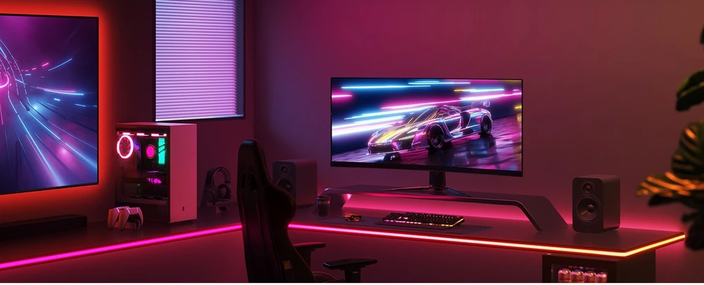 Govee H61C3 neoninis žaidimų stalo šviestuvas | LED juostelė | stalo apšvietimas, RGBIC
