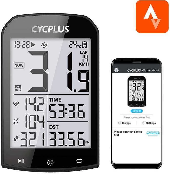 GPS dviračio kompiuteris Cycplus M1