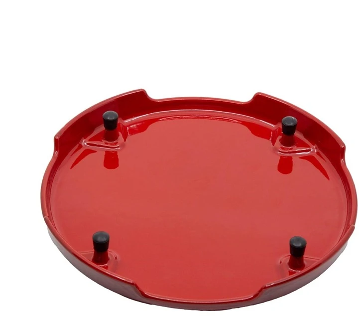 Sourcing Emaliuotas ketaus padėkliukas, raudonas, ⌀ 23 cm.