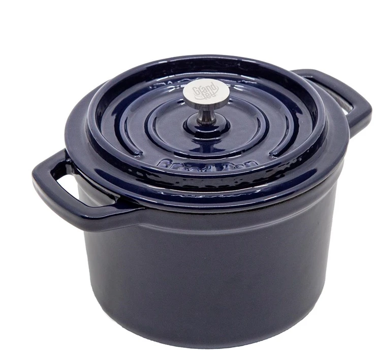 Sourcing Emaliuotas ketaus mini puodas, mėlynas, 0,65 l.