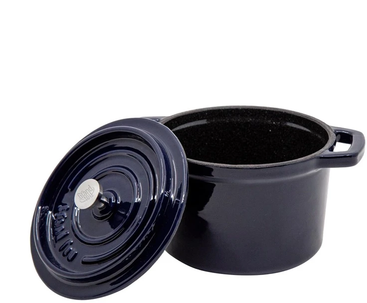 Sourcing Emaliuotas ketaus mini puodas, mėlynas, 0,65 l.