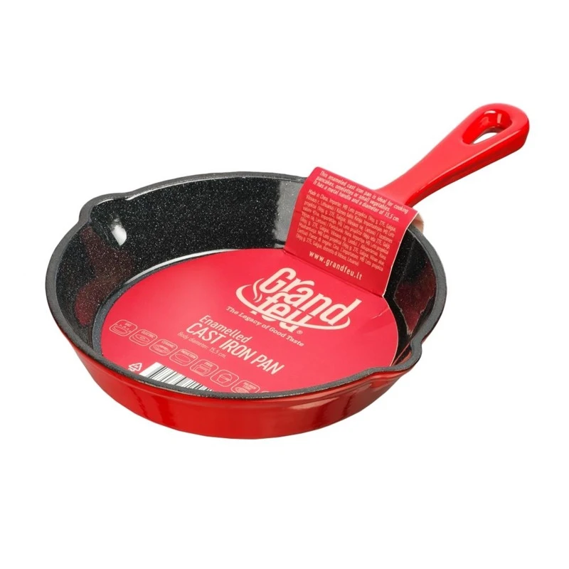 Grand_Feu Ketinė keptuvė GRAND FEU FRYP15R, Ø15,5 cm, raudona