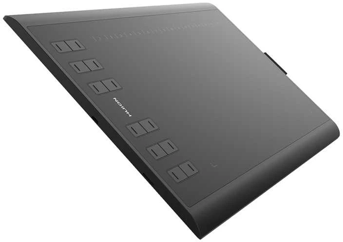 HUION H1060P grafinis planšetinis kompiuteris 5080 Lpi 250 x 160 mm USB Juodas