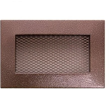 Grotelės židiniui HEARTH, vario spalvos, 110 x 170 mm