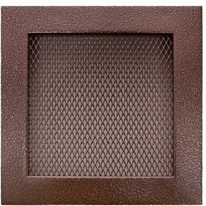 Grotelės židiniui HEARTH, vario spalvos, 170 x 170 mm