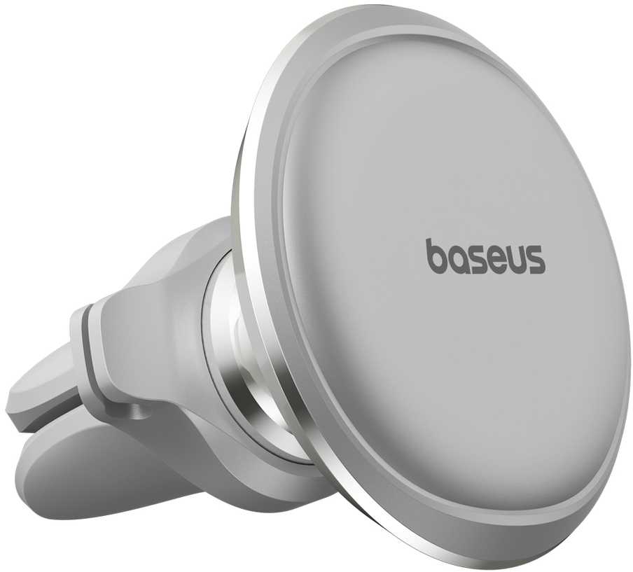 Baseus Magnetic Air Vent magnetinis automobilio grotelių laikiklis (sidabrinis)