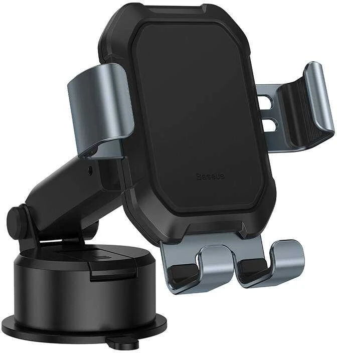 Gravity automobilinis laikiklis Baseus Tank telefonui su siurbtuku - Juodas
