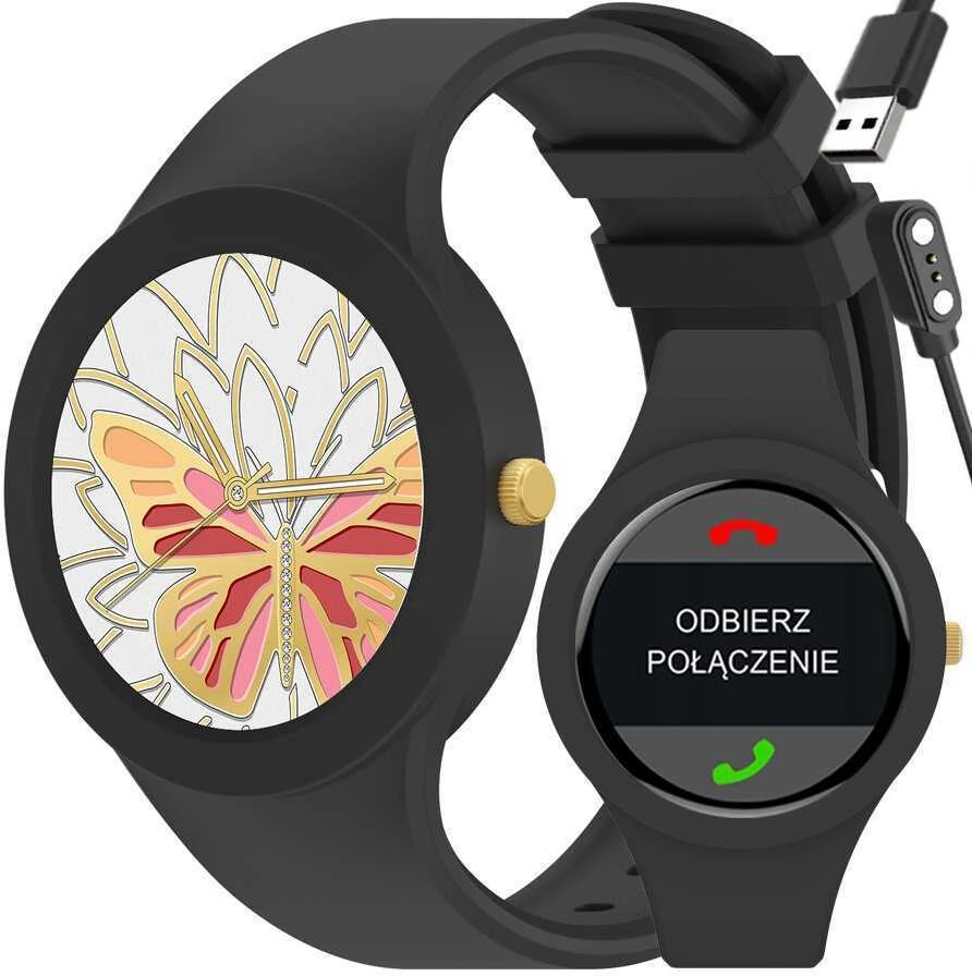 Išmanusis laikrodis DAMSKI GRAVITY GT14-3 - ROZMOWY BLUETOOTH, WŁASNE TARCZE (sg026c)