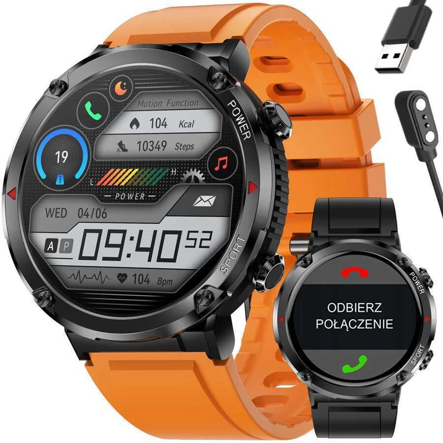 Išmanusis laikrodis MĘSKI GRAVITY GT21-2 - BLUETOOTH CALL, DODATKOWY PASEK (sg025b)