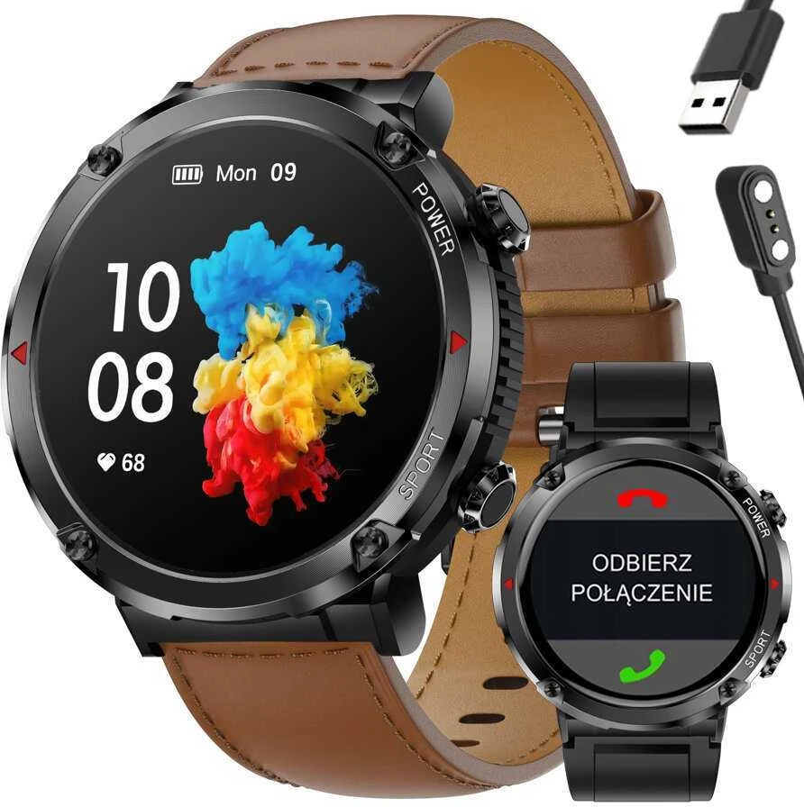 GRAVITY GT21-4 MEN S Išmanusis laikrodis - BLUETOOTH CALL, ADJUSTABLE BELT (sg025d)