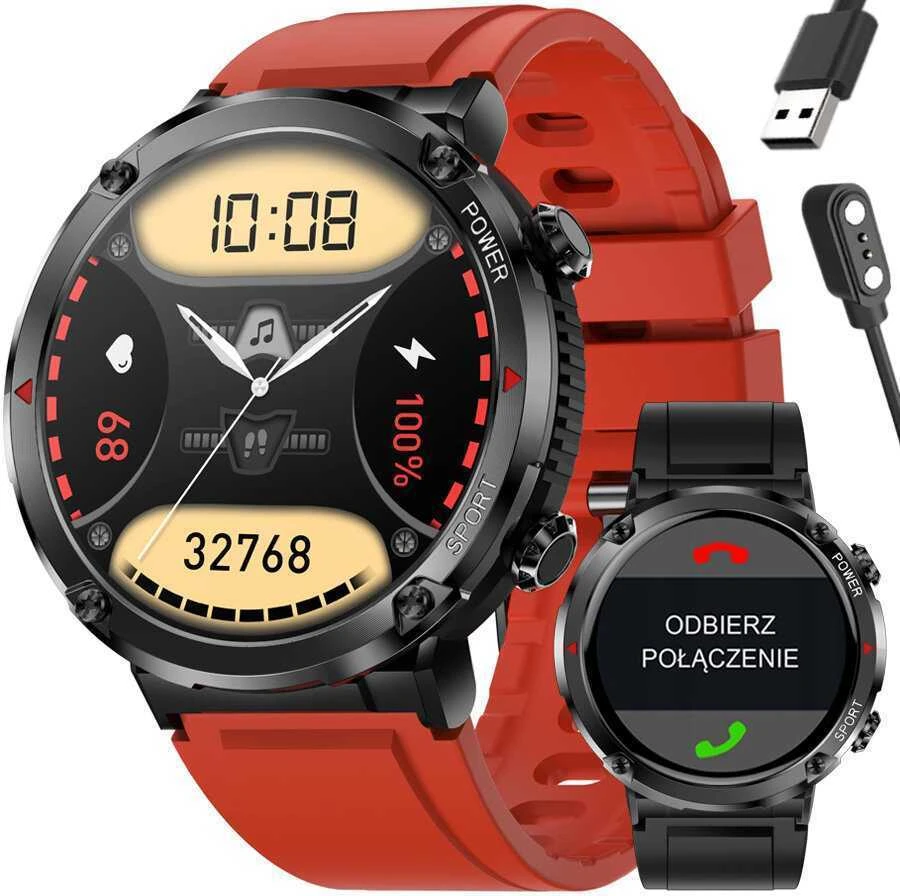 Išmanusis laikrodis MĘSKI GRAVITY GT21-6 - BLUETOOTH CALL, DODATKOWY PASEK (sg025f)