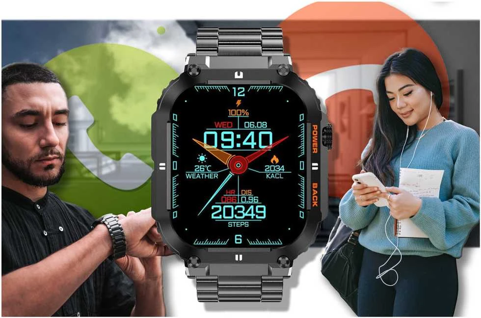 Išmanusis laikrodis Gravity GT6-2, Juodos spalvos