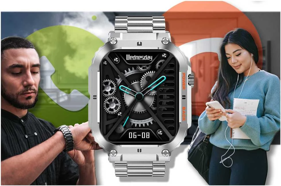 Išmanusis laikrodis Gravity GT6-7, Sidabro spalvos
