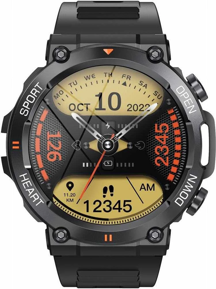 Išmanusis laikrodis Gravity GT7-1 Pro, Juodos spalvos
