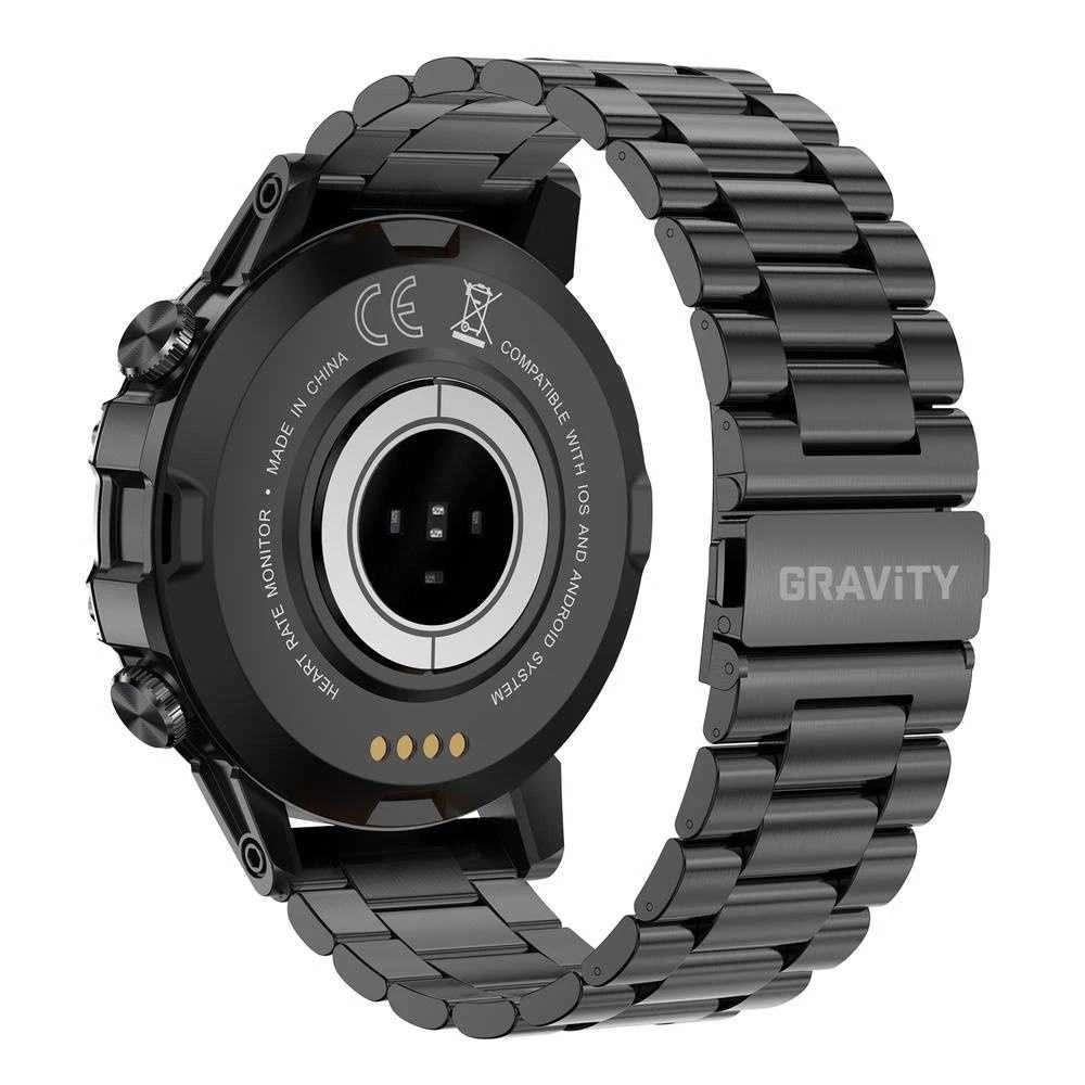 Išmanusis laikrodis Gravity GT9-2, Tamsaus sidabro spalvos