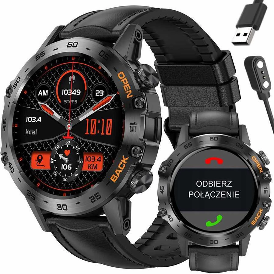 Išmanusis laikrodis Gravity GT9-5, Juodos spalvos