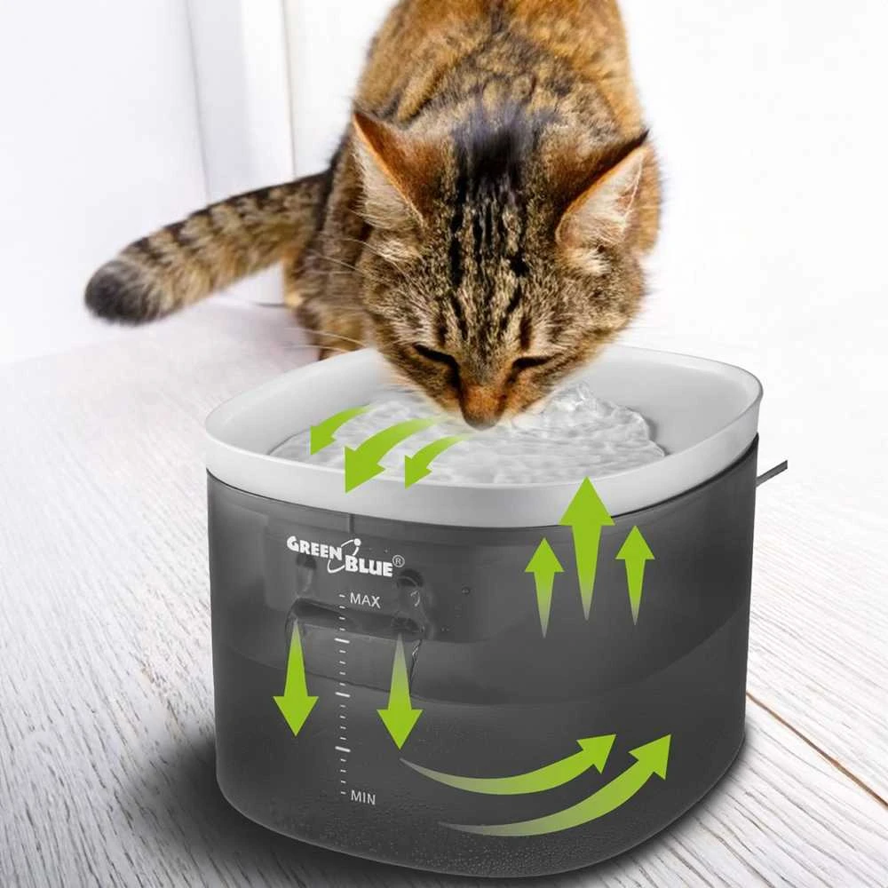 GreenBlue automatinis Vanduo dozatorius / naminių gyvūnėlių girtuoklis, 3L, USB 5V1A, GB392