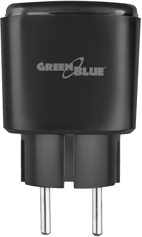„GreenBlue“ nuotolinio valdymo „WiFi“ lizdas, „Android“ / „iOS“ / „Alexa“ / „Google Home“, laikmatis, vatmetras, maks. 16 A / 3840 W, GB735 B