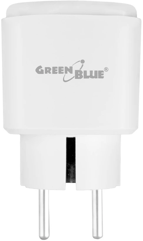 „GreenBlue“ nuotolinio valdymo „WiFi“ lizdas, „Android“ / „iOS“ / „Alexa“ / „Google Home“, laikmatis, vatmetras, maks. 16 A / 3840 W, GB735 W