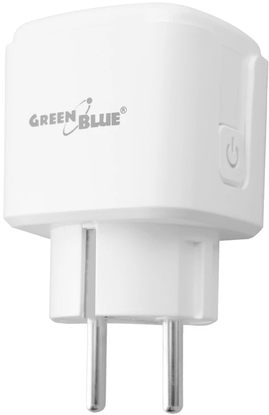 „GreenBlue“ nuotolinio valdymo „WiFi“ lizdas, „Android“ / „iOS“ / „Alexa“ / „Google Home“, laikmatis, vatmetras, maks. 16 A / 3840 W, GB735 W