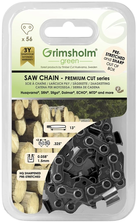 Grimsholm Grandininių pjūklų grandinė CUT56, 0.325″, 56