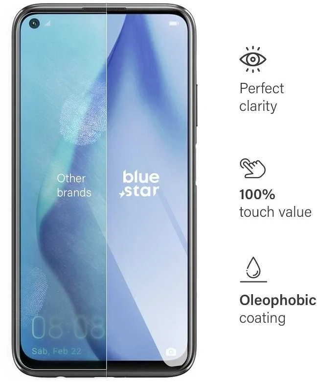 BlueStar Grūdintas stiklas Huawei P40 LITE telefonui Blue Star