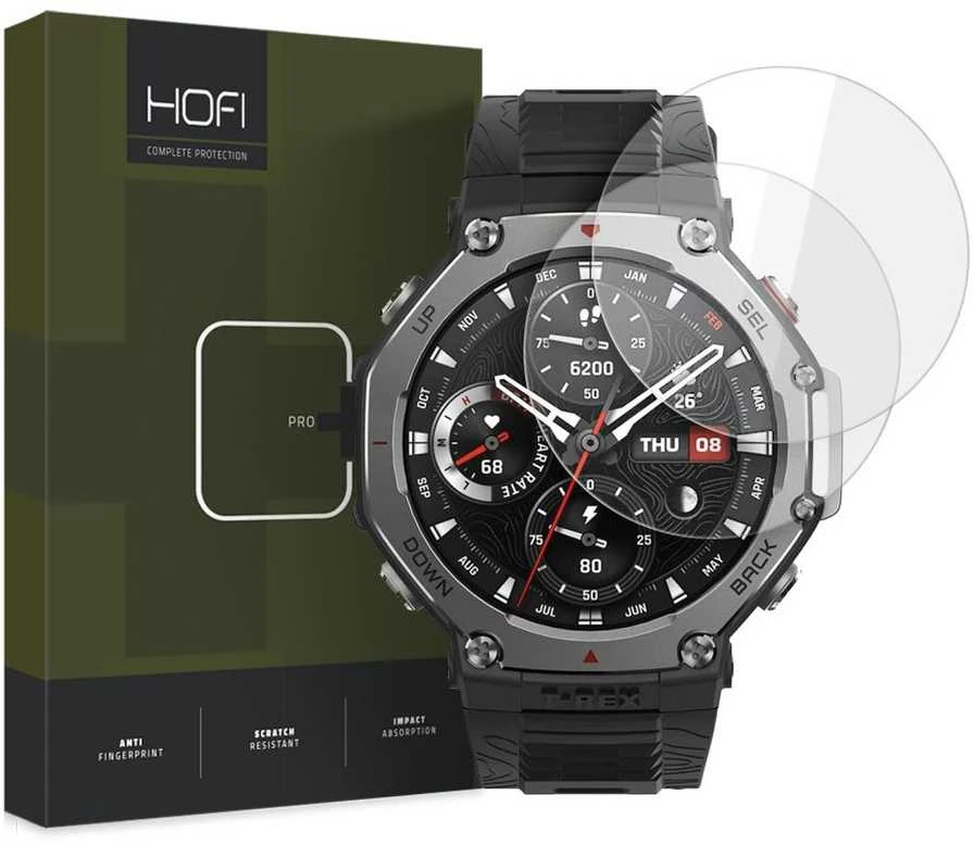 Grūdintas stiklas AMAZFIT T-REX 3 Hofi Glass Pro+ 2 pak. skaidrus