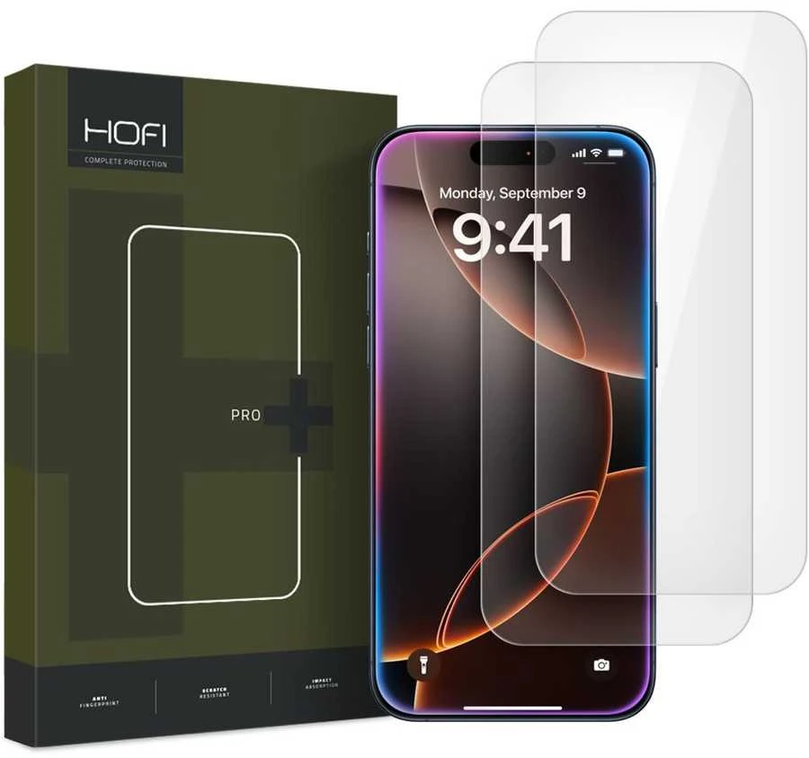 Apsauginis stiklas Apple iPhone 16 Pro Max HOFI Glass Pro+ 2-pack Clear
