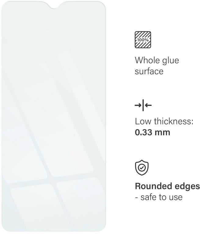 Grūdintas stiklas, skirtas „Realme C33 Blue Star“