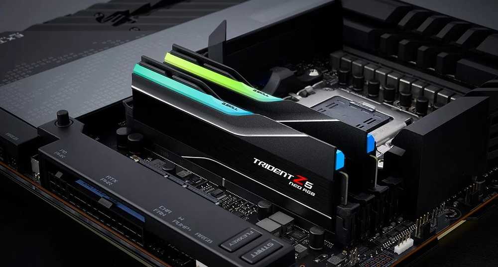 RAM G.Skill Trident Z5 Neo RGB F5-6000J2636H32GX2-TZ5NR atminties modulis 64 GB 2 x 32 GB DDR5 4800 MT/s