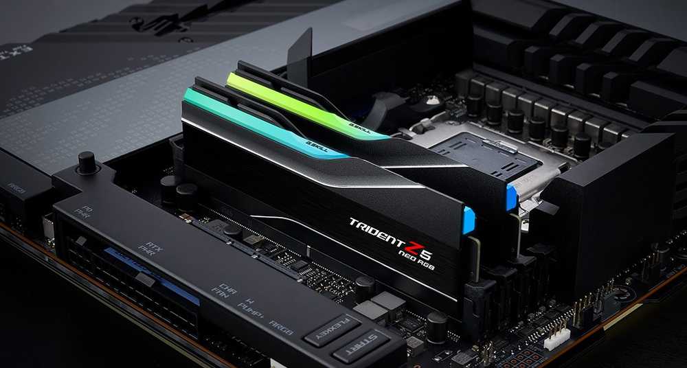RAM G.Skill Trident Z5 Neo RGB F5-6000J3244G64GX2-TZ5NR atminties modulis 128 GB 2 x 64 GB DDR5 6000 MT/s