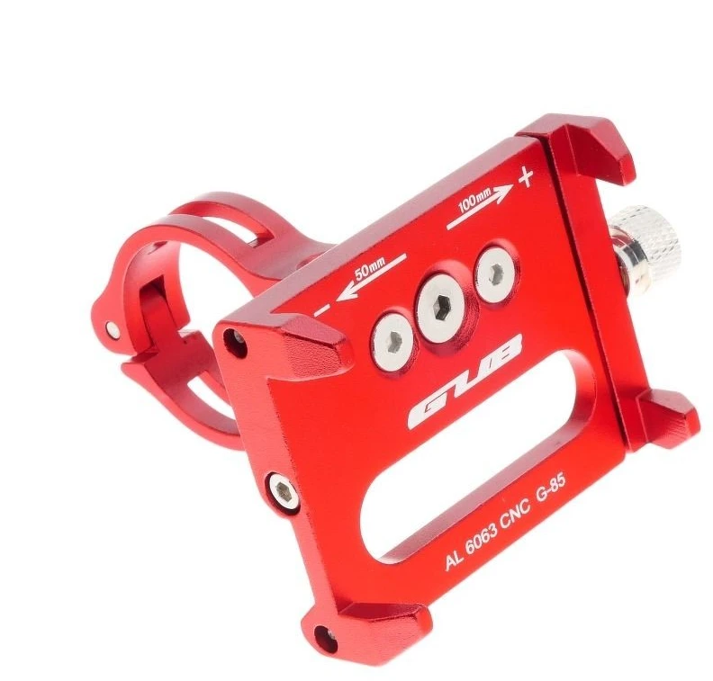 Forcell Bike holder GUB G85 red for mobile phone Metal