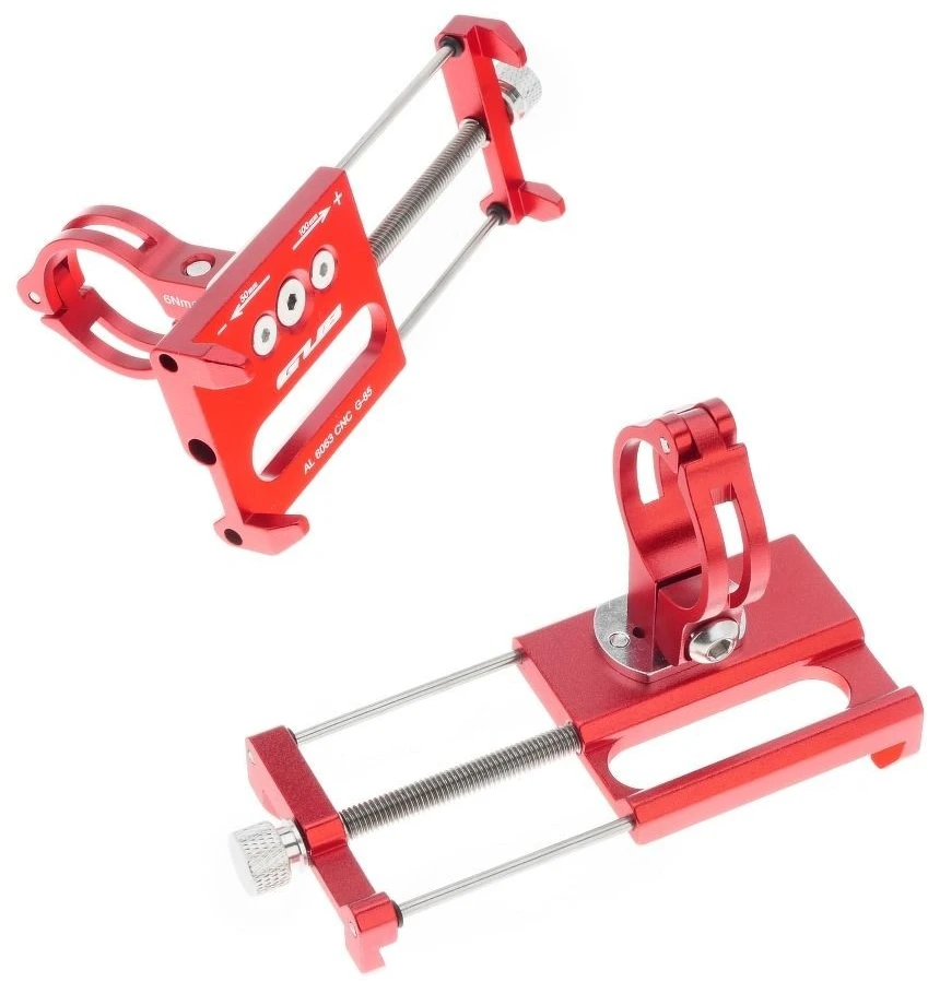 Forcell Bike holder GUB G85 red for mobile phone Metal