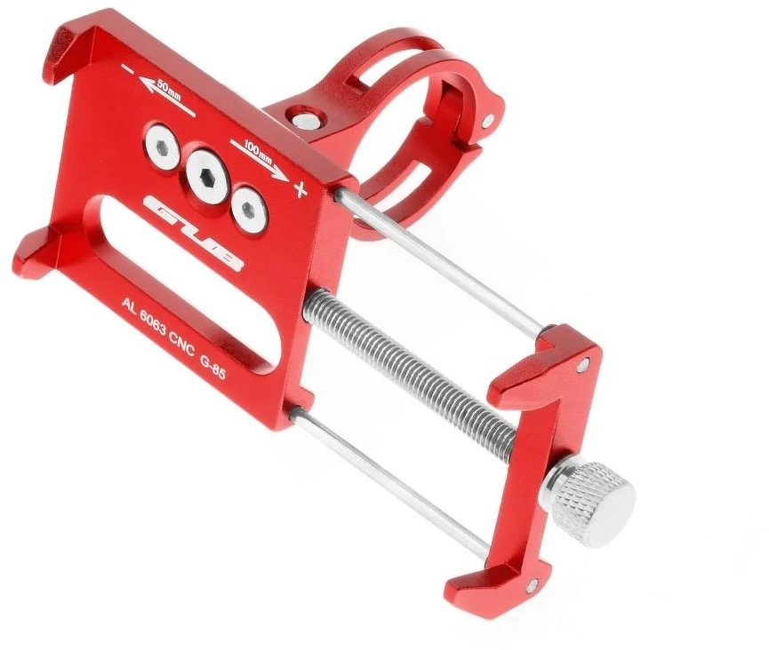 Forcell Bike holder GUB G85 red for mobile phone Metal