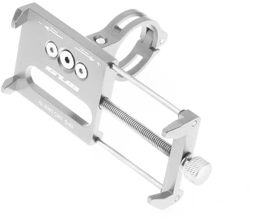 Forcell GUB bike holder for mobile phone G85 Aliuminio sidabrinis